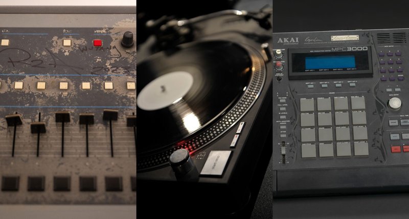 Drum machine and beat production equipment